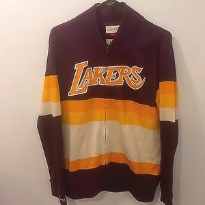 Mitchell & Ness Lakers Zip-Up Sweater